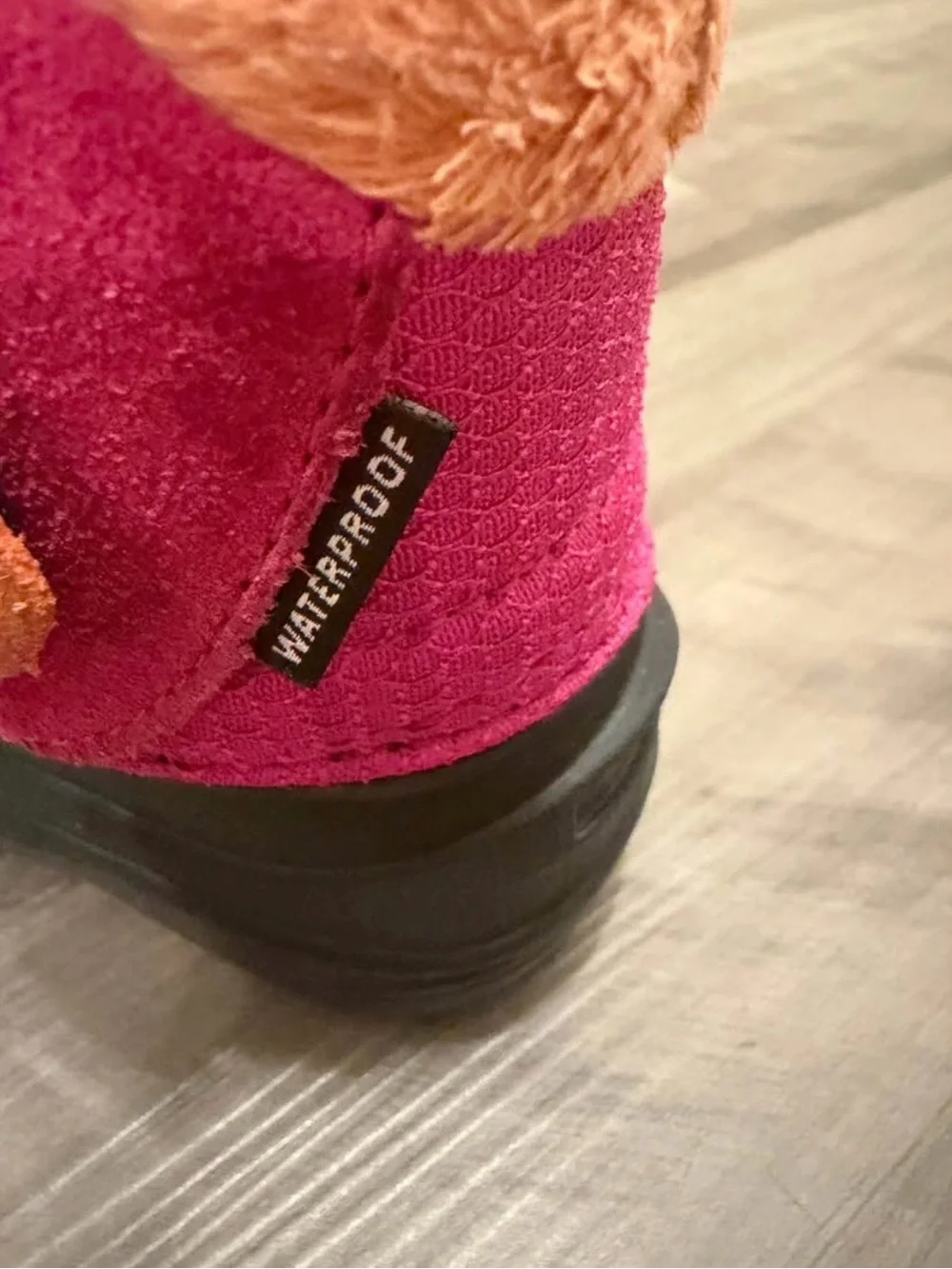 The North Face Kids Pink and Orange Waterproof Winter Boots